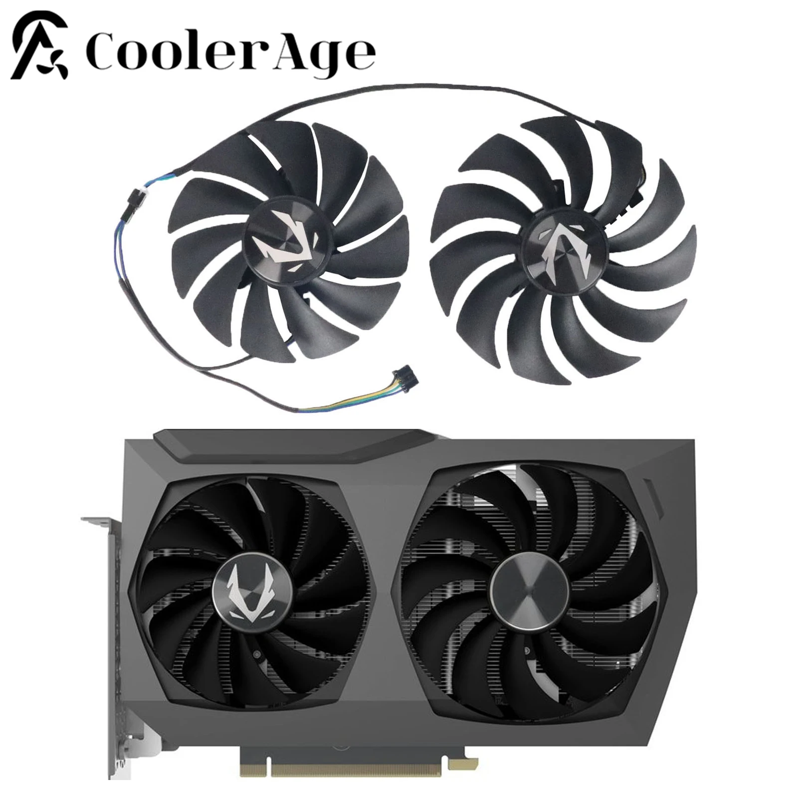 

New 88mm GA92S2U 100mm GAA8S2U RTX3070Ti RTX3070 Ti GPU Cooler for Zotac Gaming RTX 3070 Twin Edge Graphics Card Cooling Fan