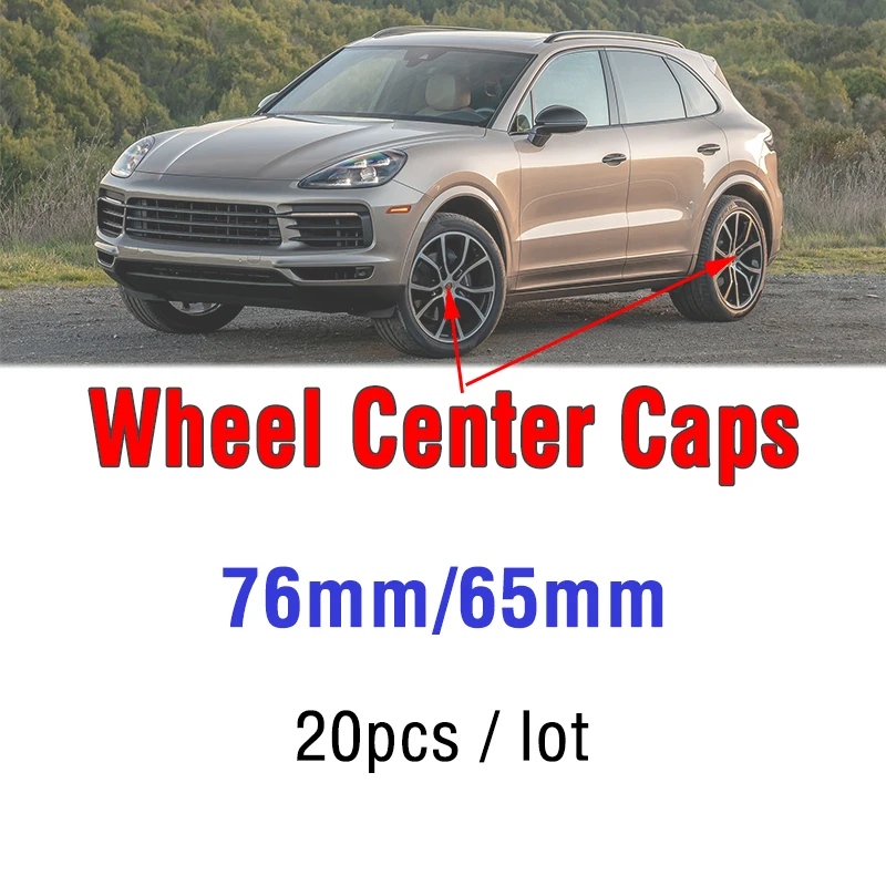 

20Pcs 76mm 75mm 65mm Car Wheel Center Hub Cap Cover Rim Hubcaps Shield Emblem Badge Logo Auto Styling