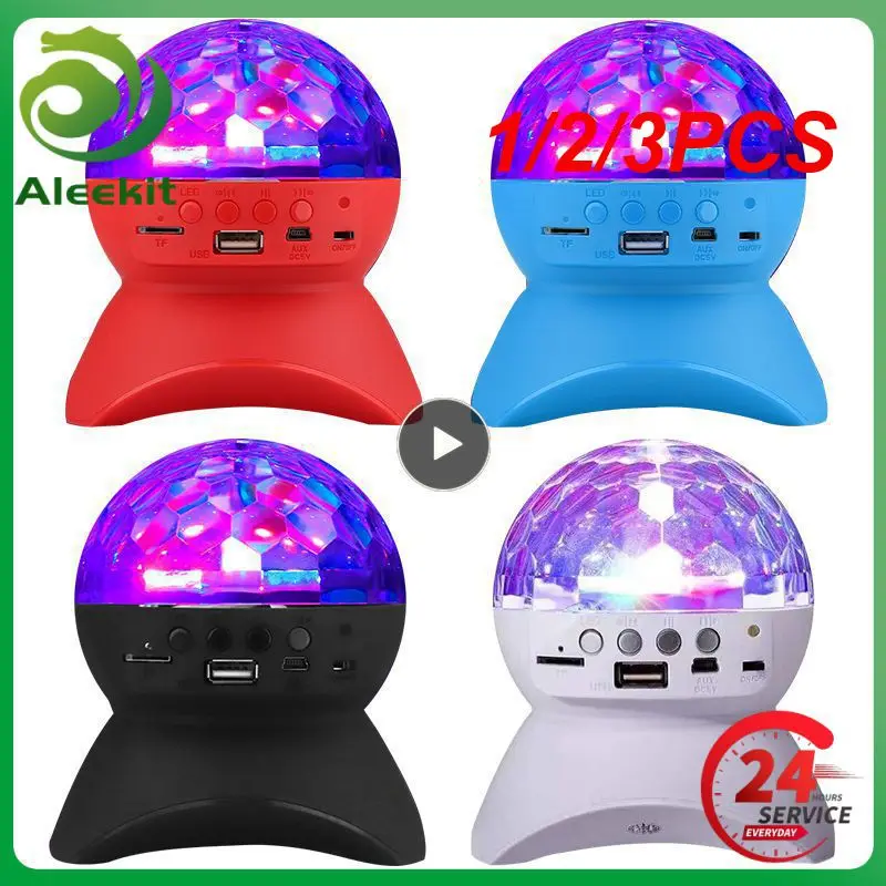 

1/2/3PCS Wireless BT Music Rotating Stage Light Dj Speakers Disco Ball 4K RGB Strobe Laser Projector Moving Head Lamp Led Party