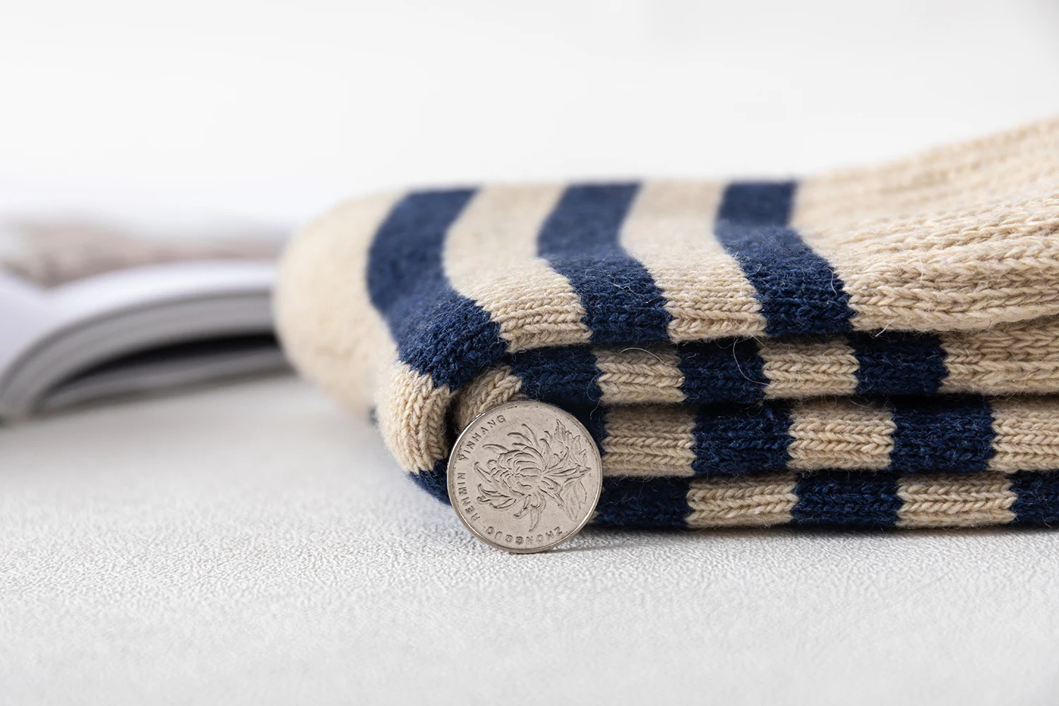 Fashion High Quality Winter Wool Super Thick Socks Man Winter Warm Thermal Thick Socks Men Casual Striped Wool Hosiery 5 Pairs