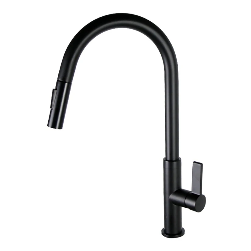 

Kitchen Sink Faucet Rotatable With 2 Modes Pull Down Sprayer,Single Handle Copper Kitchen Mixer Taps For Bar Home