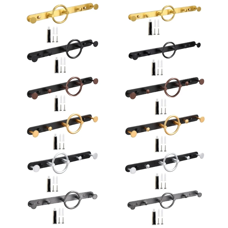 

Coat Hanger Wall Coat Rack Towel Hooks used for Bathrooms Space Saving Aluminum
