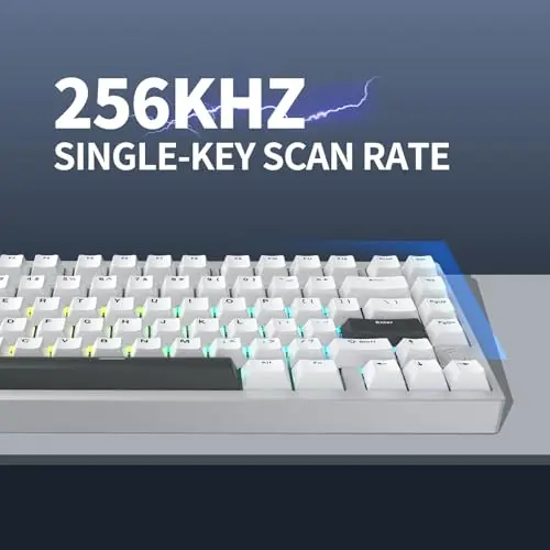 Фото Механическая игровая клавиатура IROK MG75Pro MG75 Pro MG75 с алюминиевыми магнитными переключателями, 75% форм-фактор, быстрый отклик 0.005 мм, проводная, для геймеров №5