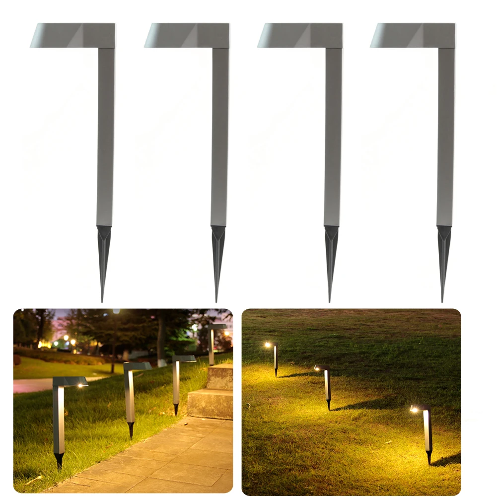 

2-6pcs Lawn Atmosphere Light Waterproof Durable LED Solar Lawn Walkway Lighting Automatic Glow Easy Installation for Home Garden