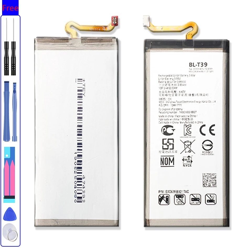 

Аккумулятор BL-T39 для LG G7 G7 + G7ThinQ LM G710 ThinQ G710 Q7 + LMQ610 BL T39 мобильный телефон Bateria + бесплатный инструмент