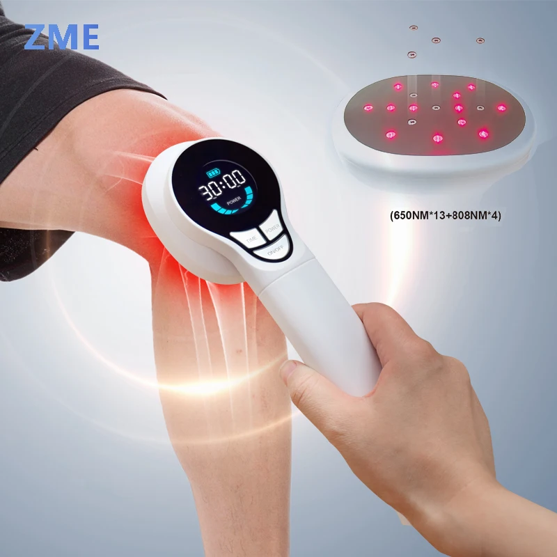 

ZME Pain Relief Laser Powerful Cold Laser Therapy Device LLLT Handheld Pain Joint Neck Knee Back Sports Injury Physical Repair