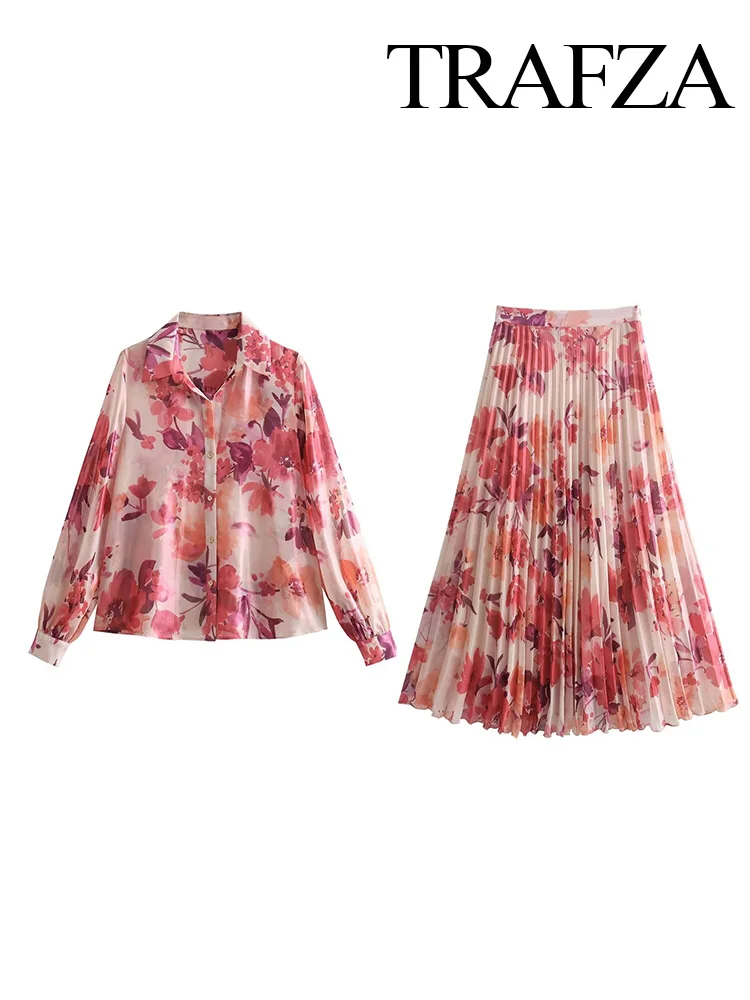 Рубашка женская трапециевидная с принтом на пуговицах коротким рукавом