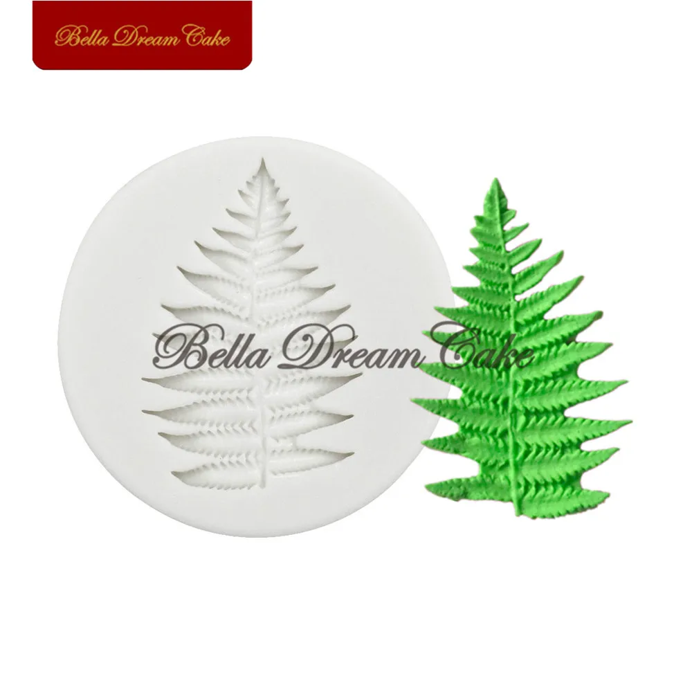 

3D Mini Fern Leaf Plant Silicone Mold Chocolate Fondant Cake Mould DIY Clay Plaster Model Cake Decorating Tools Kitchen Bakeware