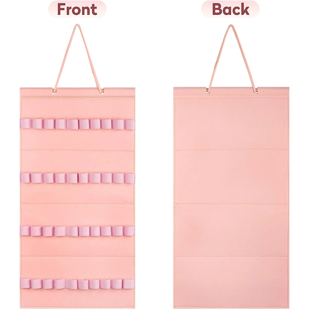40 grids Hanging Wall Headband Holder For Women Felt Hairbands Organizer  Bow Storage Hairpins Hair Accessories Display Stand