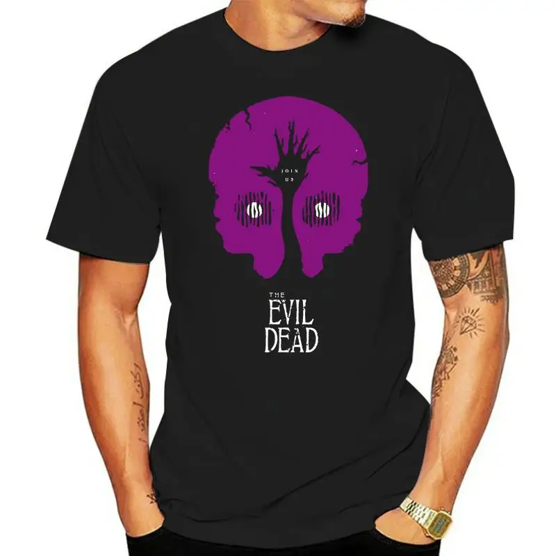 

New The Evil Dead Horror Movie Skull Like Logo Men's Black T-Shirt Size S To 3Xl