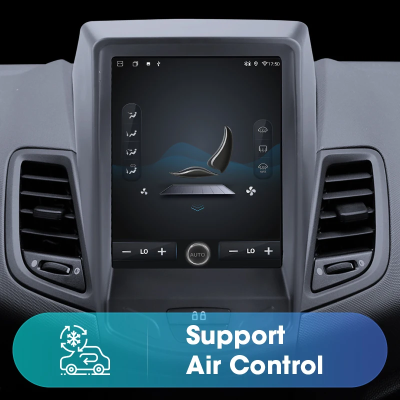 Srnubi Андроид 11.0 Автомобильное радио для Ford Fiesta MK7 2009-2016 Мультимедийный плеер 2Din 4G WIFI GPS навигация Carplay Головное устройство.