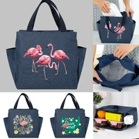 flamingo series lunch cooler bag insulated dinner bags new multifunction large capacity portable school picnic thermal food pack