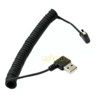 practical 90 degree left angle usb 2 0 a male to left angle mini b 5p male cable