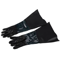 1 pair heavy duty gloves soft comfortable sandblasting machine gloves for sandblaster sand blast cabinet 60cm