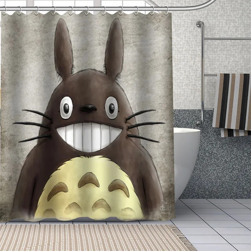 

Занавеска для душа с рисунком из аниме «Тоторо»