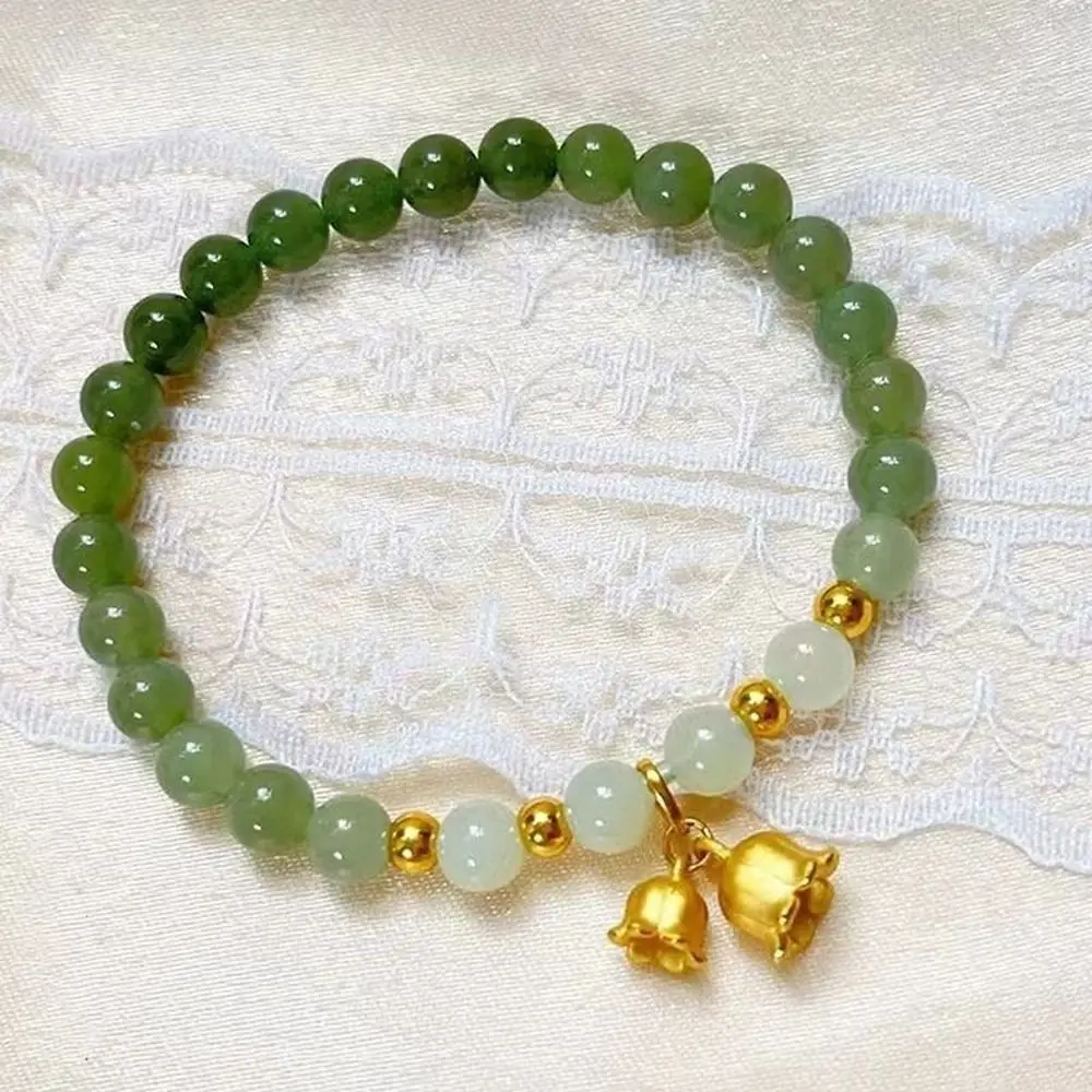 

Gifts Lotus Seedpod Imitation Jade Fashion Jewelry Hand Rope Braided Bracelet Women Bracelet Chinese Style Bracelet