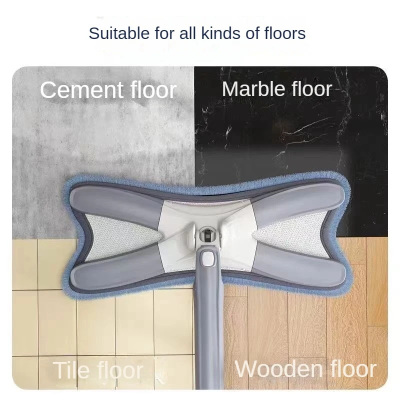 Плоская Швабра для пола со сменными тканевыми насадками швабра с поворотом на 360