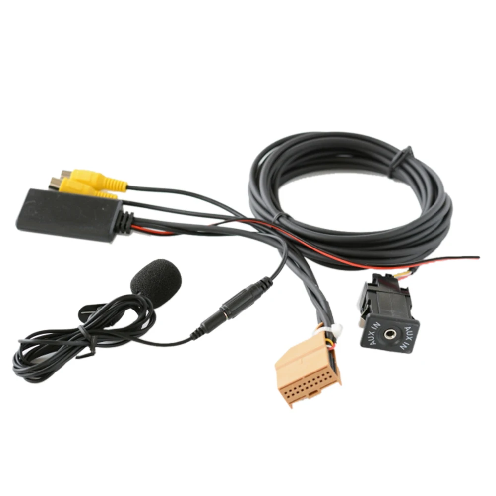 

12 В MMI 2G Автомобильный Bluetooth AUX кабель адаптер Музыкальный Аудио Микрофон для A6 A8 2006-2008 J523 AV1 AV2