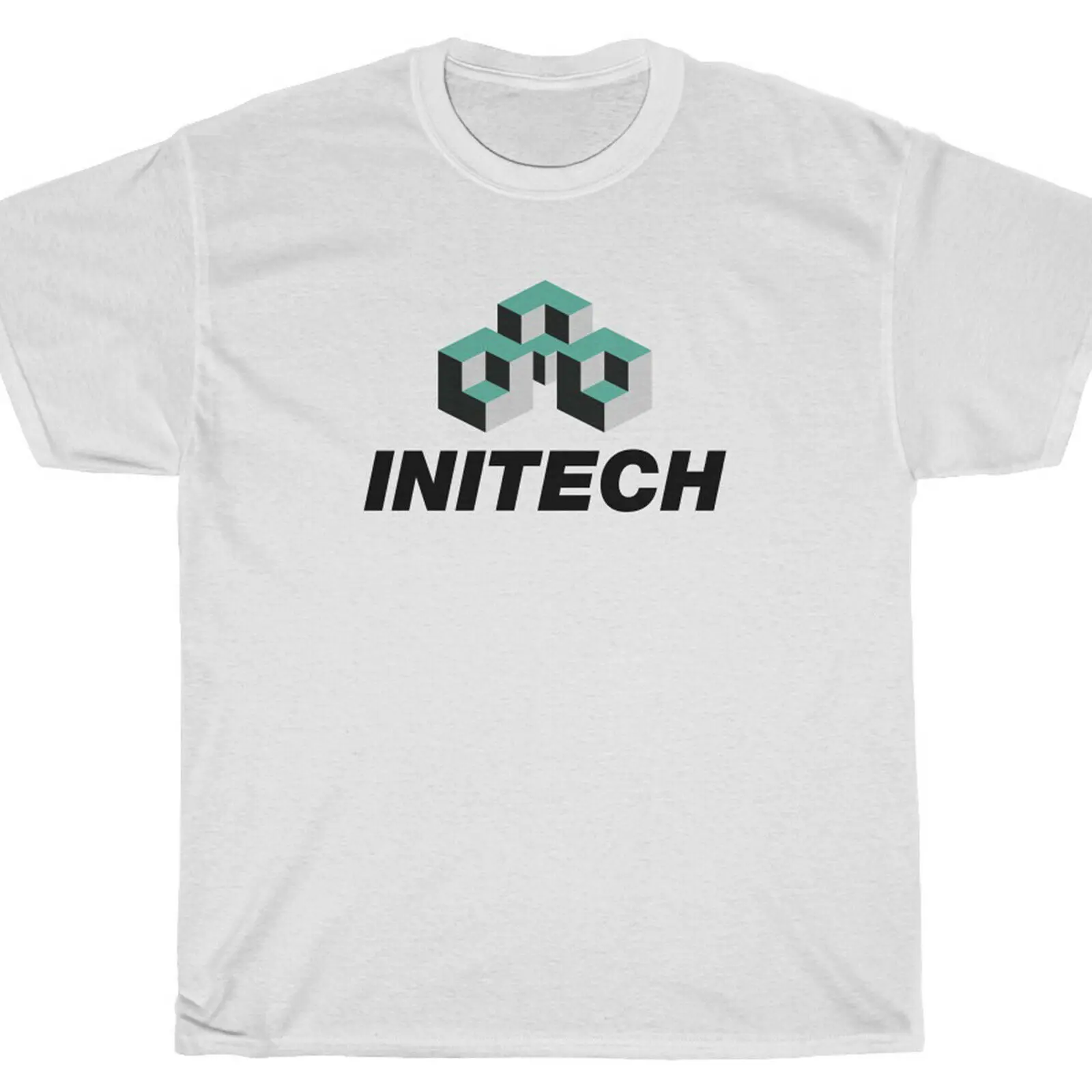 Забавная Хлопковая мужская футболка INITECH в стиле ретро с аниме Женский Топ