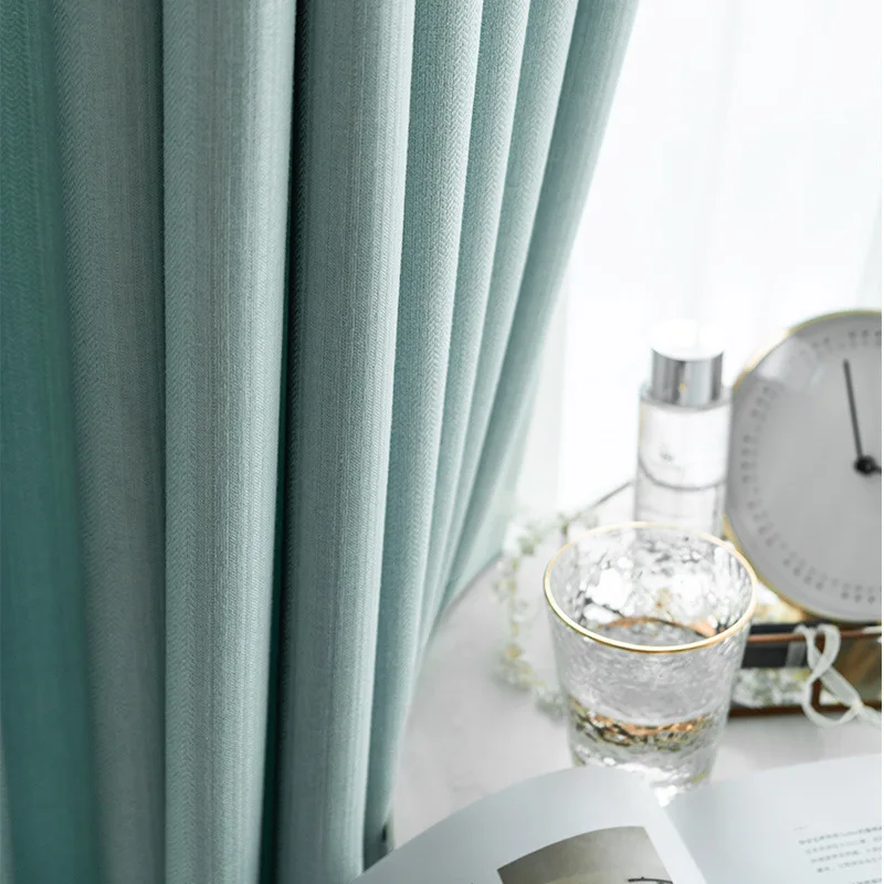 

Затемняющие занавески из хлопка и льна, для гостиной, спальни, балкона