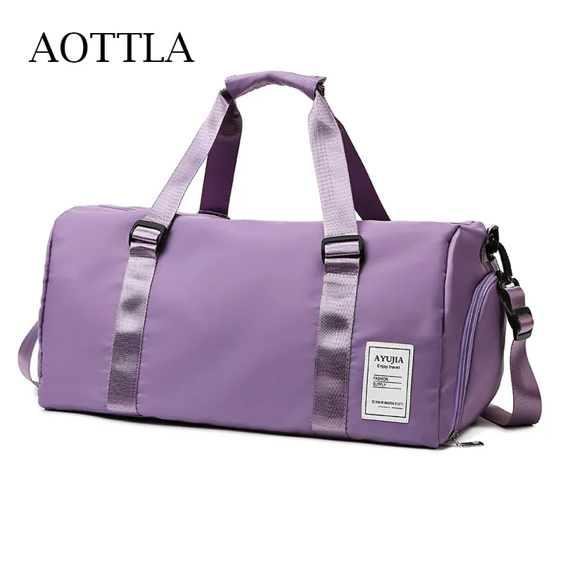 

AOTTLA Duffle Bag For Women Waterproof Sports Fitness Bag High Quality Travel Bags Casual New Tote Luggage Bags Gym Shoulder Bag