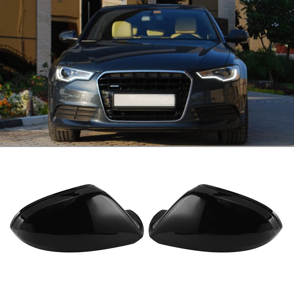 

2pcs Car Rearview Mirror Cover 4GD857527 For AUDI A6 2012-2017 Side Wing Mirror Protection Cover Left &Right ABS Car Accessories