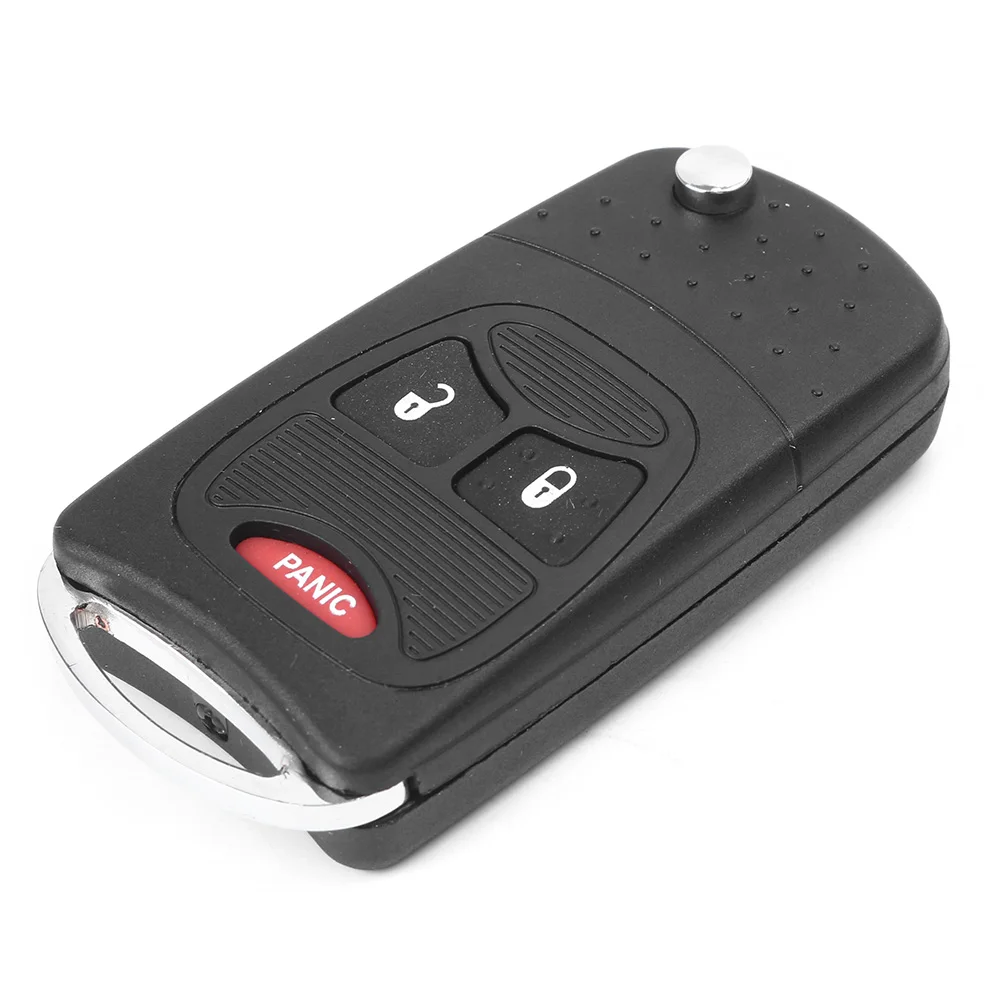 Автомобильный черный необрезанный откидной ключ для Dodge Caliber/Nitro/Ram1500/ Ram2500/ Ram3500/