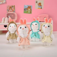 plush key pendant soft lovely stuffed animal doll hanging ornament plush rabbit doll keychain bag pendant kids girls gift