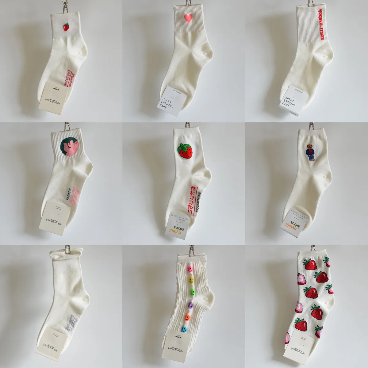 Белые женские носки-трубочки хлопковые спортивные носки Four Seasons в консервативном