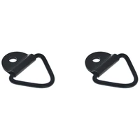 2pcs trailer ring cargo tie down anchors black steel v ring trailer cargo tie downfor trailertrucks and warehouses