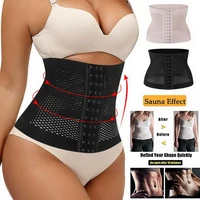 women%e2%80%98s waist trainer sweat belts corset tummy body shaper fitness gym belt shapewear corset three breasted slimming belt wears