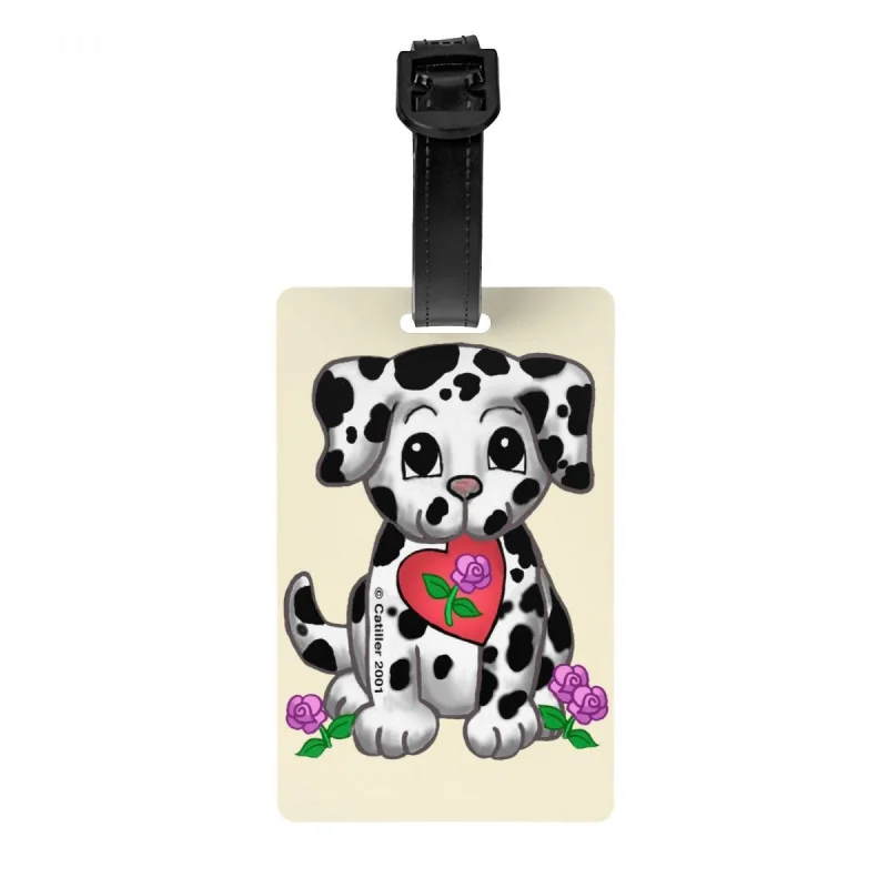 Tag Plum Pudding Dog Travel Bag Suitcase Privacy Cover Id Label