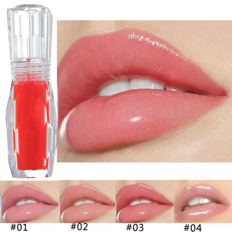 

Colors Moisturizer Clear Lip Gloss Plumper Glitter Liquid Lipstick Shimmer Nude Crystal Bigger Lip Tattoo Makeup Lipgloss