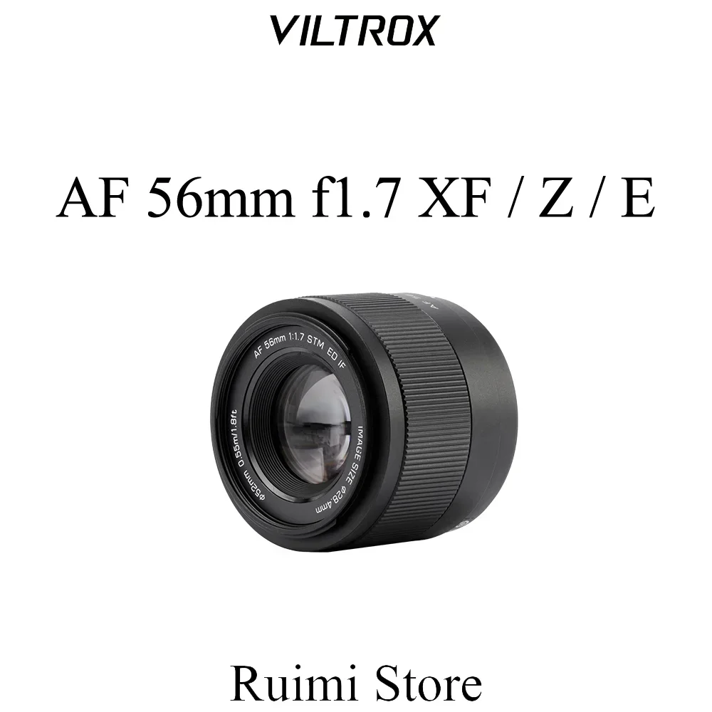 Объектив Viltrox 56 мм F1.7 с автофокусом APS-C для Fuji X Nikon Z Sony E Mount