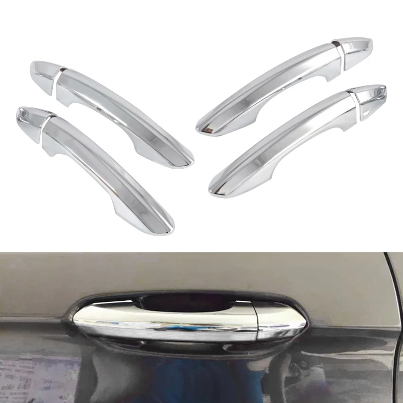 

1 комплект, серебристые Чехлы для ручек двери, рамы для Ford Edge 2021, 2020, 2019, 2017, 2016, 2015, 2018