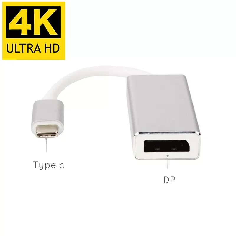 

USB-C USB 3.1 TYPE-C to DP1.2 Display Port Converter Cable Hub 10Gbps Full HD 4K 60HZ Video AV Cord Adapter for Macbook Air 12
