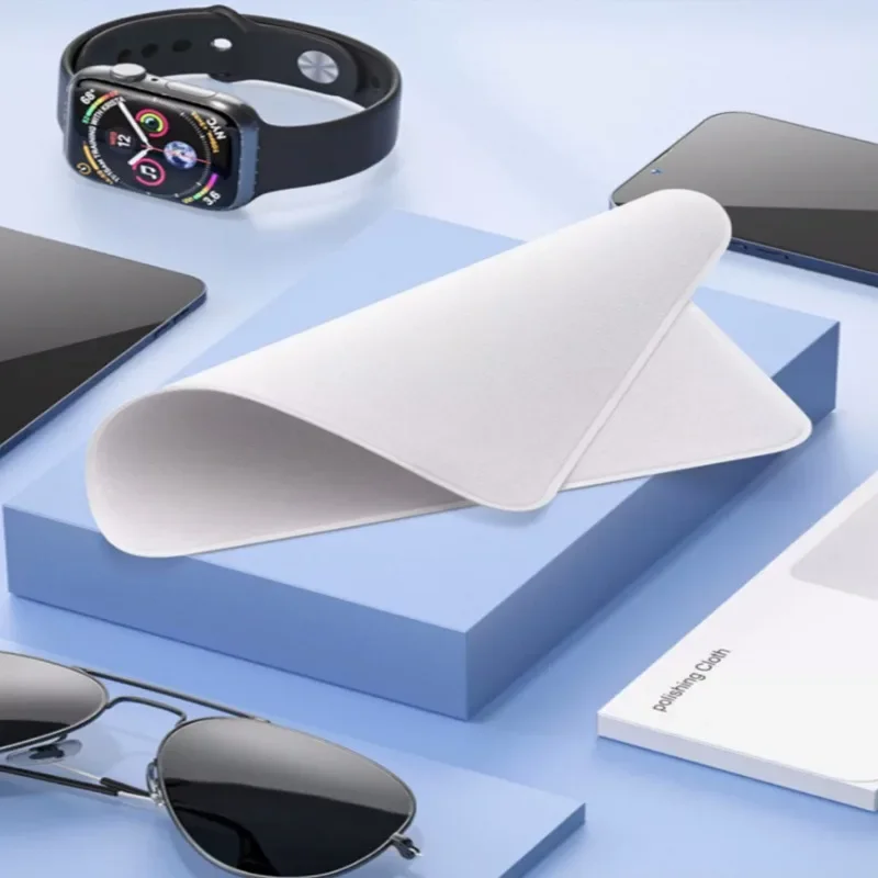 Ткань для полировки экрана часов мягкая тряпка из микрофибры чистки плоских