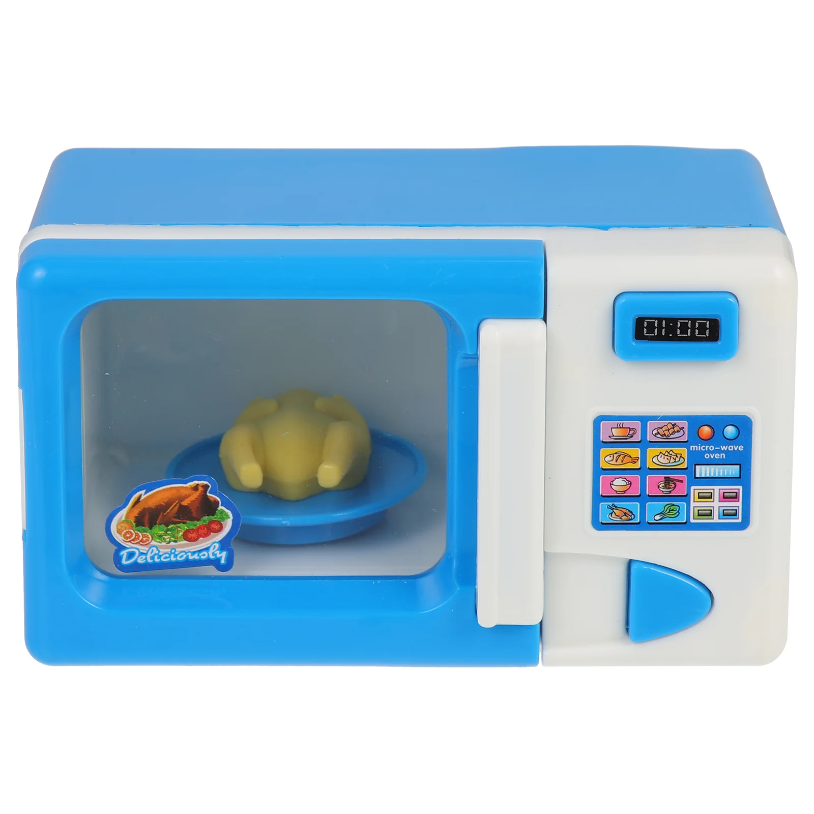 

Детские кухонные принадлежности Playpretend, игровой набор для микроволновой печи, Кофеварка, миниатюрная модель Life Scene, деревянное приспособлен...