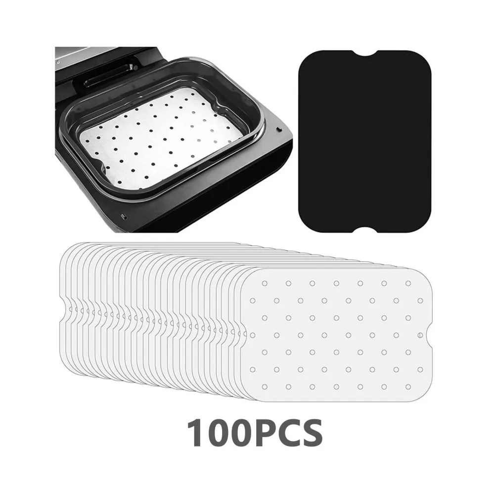

100 шт. фритюрница для выпечки маслостойкая маслопоглощающая воздушная фритюрница одноразовая Подложка для пергамента для тарелок для барбекю круглая Подложка для духовки