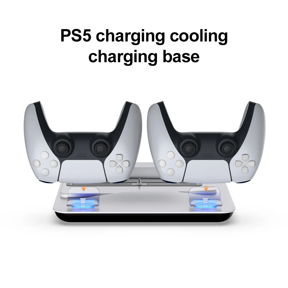 

Stand Cooling Fan Station For Playstation 5/PS5 Controller Charging Dock Station With Cooler Vertical Stand Games Accessories