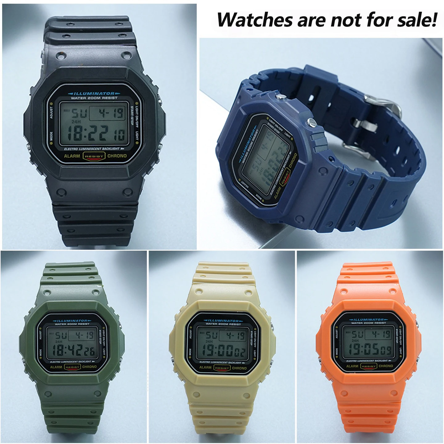 Фото Комплект для модификации Casio DW5600: корпус из ТПУ и ремешок из полимерной смолы для серий DW-5600/5610, GW-B5600, GW-5000, DW-5000. №5