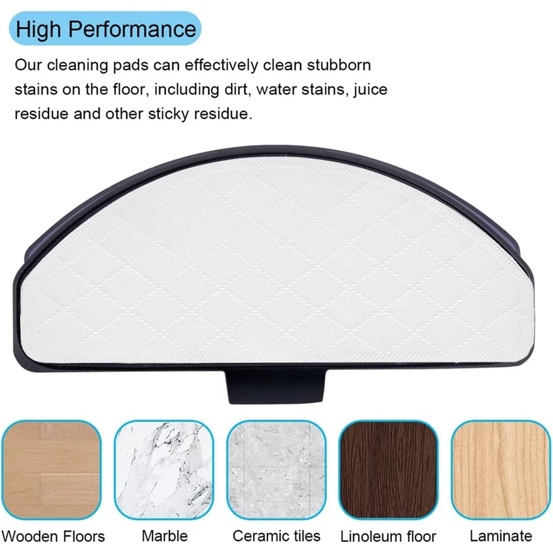 Одноразовые тканевые подушечки для швабры пылесоса Ecovacs Deebot Ozmo T8 AIVI Max T8+ N8 N8pro N8pro+