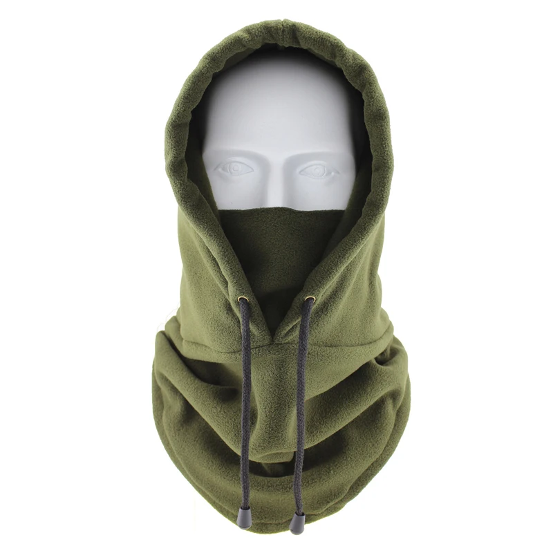 

Winter Warm Balaclava Hunting Cap Men Outdoor Sports Windproof Hat Hiking Cycling Ski Bib Cold-proof Mask Polar Fleece Cap