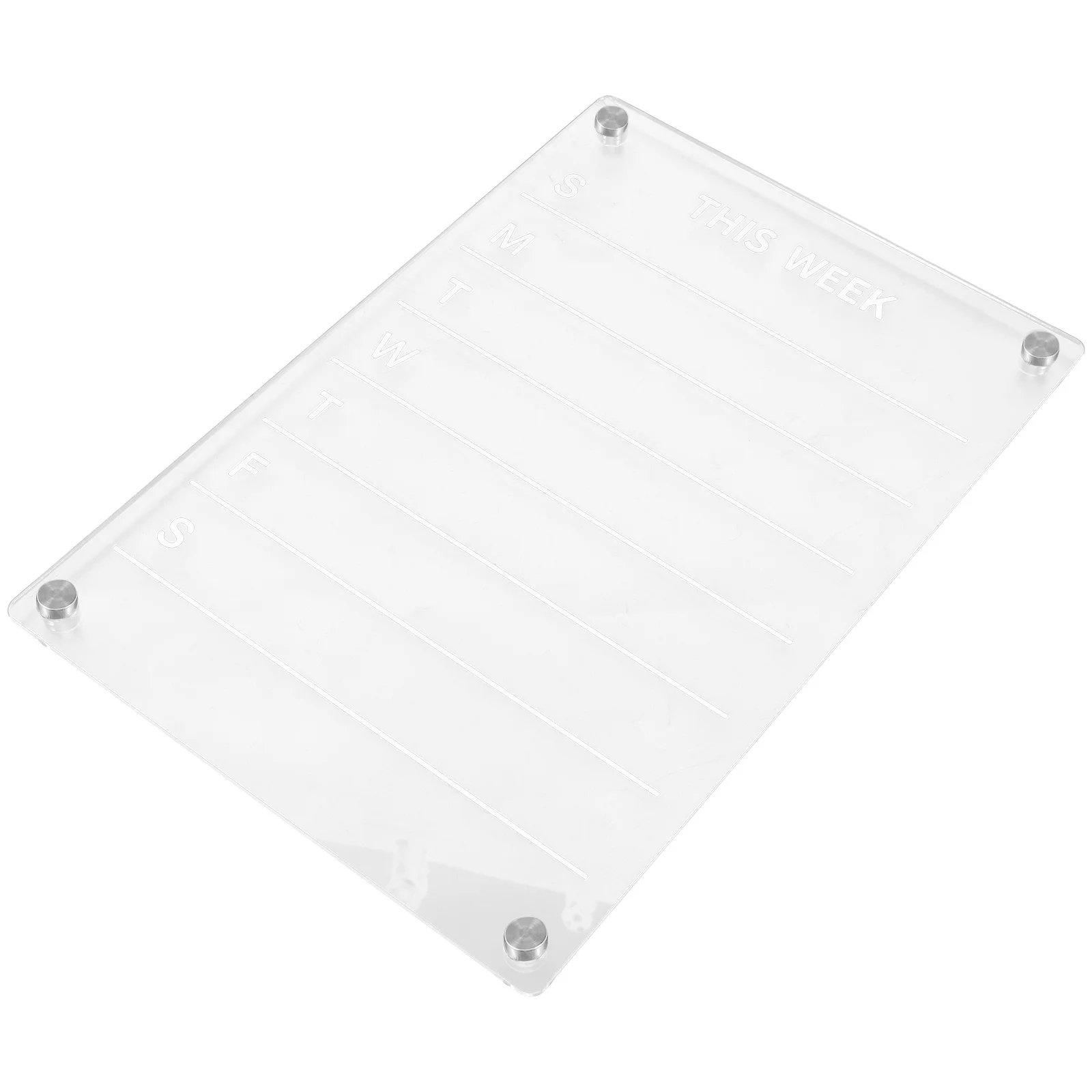 

Clear Dry Erase Board Message Fridge Acrylic Practical Magnetic Blank Small Boards