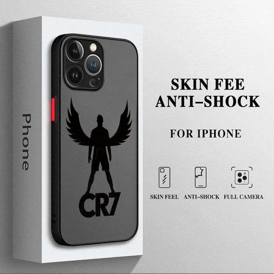 Mr Football CR7-Ronaldo для iPhone 11 12 14 16 15 Pro Max SE 13 Mini 7 8 XR XS 15Pro MAX Plus Мягкий чехол телефона