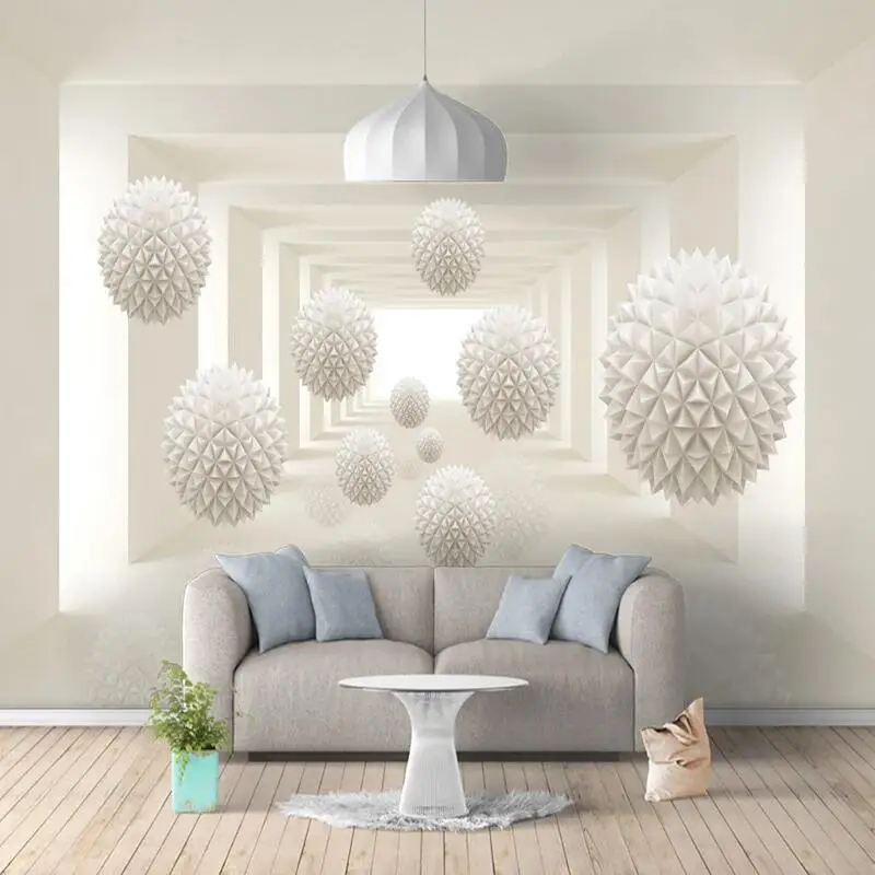

Современная простая 3D Творческая Сфера пространство фото Настенные обои для гостиной спальни Кабинета фоновое украшение на стену Papel De Parede 3 D