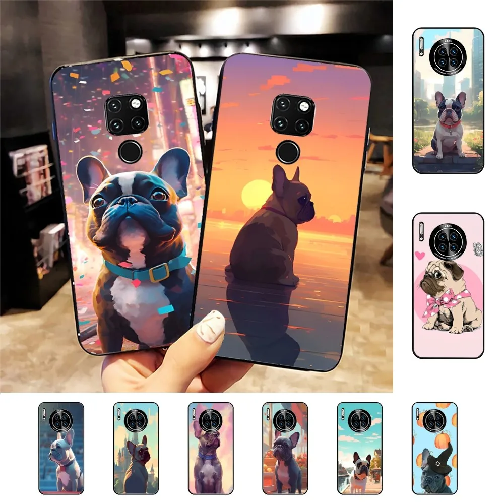 

French Bulldog Phone Case For Huawei Mate 10 20 30 40 50 lite pro Nova 3 3i 5 6 SE 7 pro 7SE