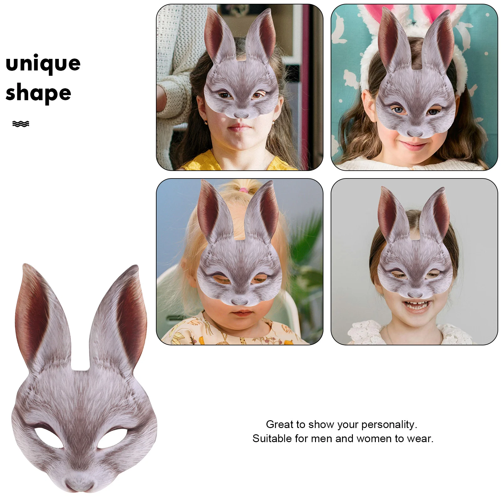 Маскарадные бальные маски карнавальные костюмы для косплея кролика и на