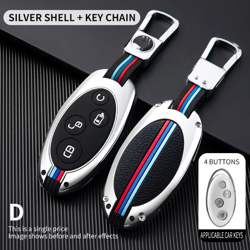 

Key Chains Key Holder Key Fob Cover For BYD Song Max Yuan S7 Qin 80 Accessories Car-Styling Holder Shell Keychain Protection