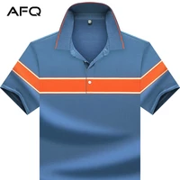 summer brand business short sleeved t shirt mens lapel top clothes half sleeved casual large size polo shirt loose t shirt%c2%a0
